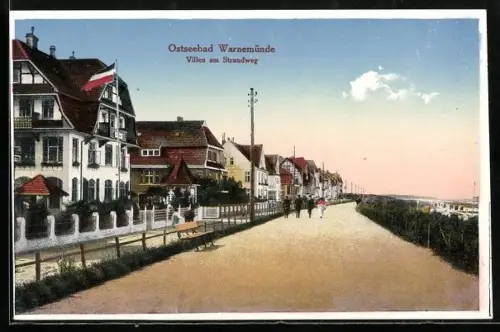 AK Warnemünde, Villen am Strandweg