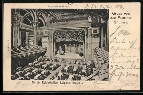 AK Berlin, Reichshallen-Theater, Leipzigerstrasse 77