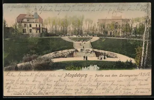 AK Magdeburg, Partie aus dem Luisengarten