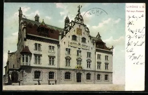 AK Lindau i. B., Kgl.-bayr. Postamt