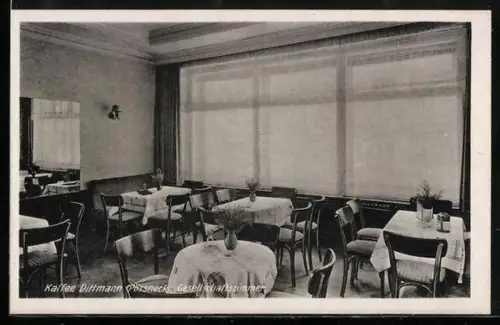 AK Pössneck, Kaffee Dittmann, Gesellschaftszimmer