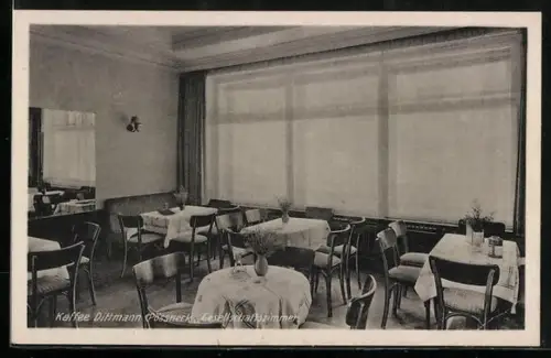 AK Pössneck, Kaffee Dittmann, Gesellschaftszimmer