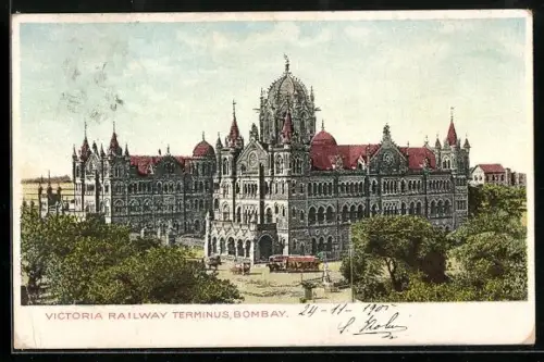 AK Bombay, Victoria Railway Terminus, Bahnhof