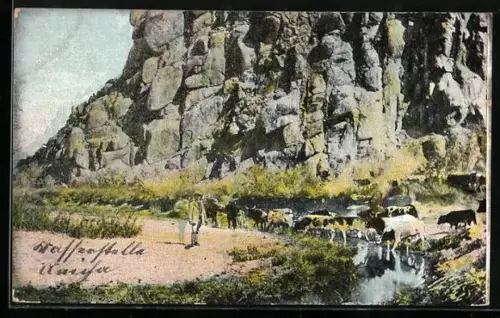 AK Anicha, Blick auf die Wasserstelle