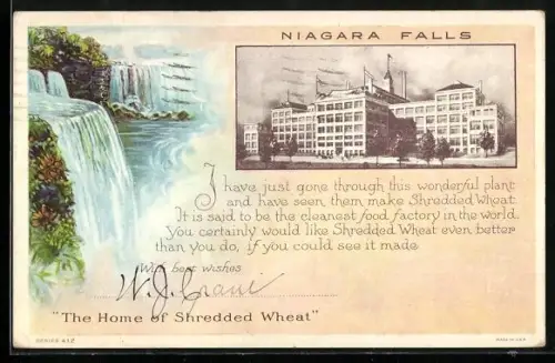 AK Niagara Falls, Building and Niagara Waterfalls