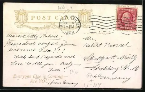 AK Rochester, NY, Rochester Industrial Exposition 1909, Parade on Main Street