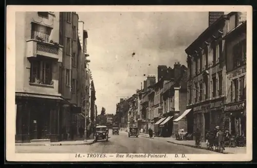 AK Troyes, Rue Raymond-Poincaré