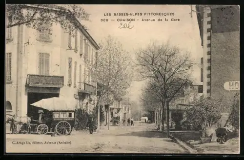 AK Oraison, Avenue de la Gare