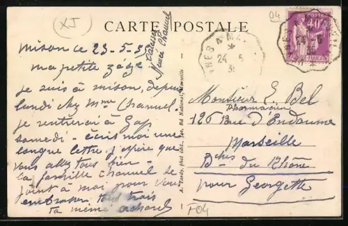 AK Mison, Les Armands, Rue Centrale