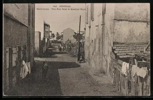 AK Saint-Louis, Une Rue dans le Quartier Nord