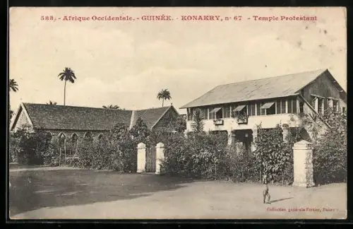 AK Konakry /Guinée, Temple Protestant