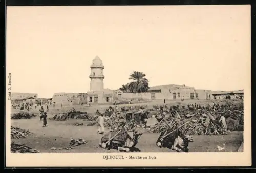 AK Djibouti, Marche au Bois, Holzmarkt