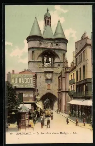 AK Bordeaux, la tour de la grosse Horloge, Kiosk