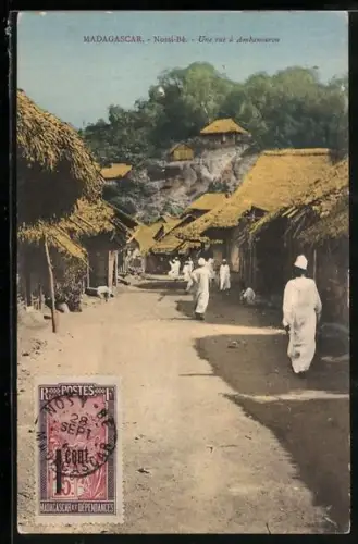 AK Nossi-Bé, Une rue à Ambanourou