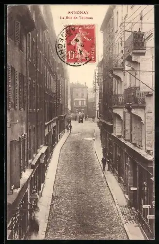 AK Annonay, La Rue de Tournon