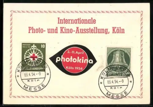 AK Köln, Internationale Photo- und Kino-Ausstellung photokina 1954