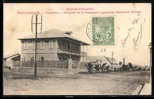 AK Tamatave, Comptoir de la Compagnie Lyonnaise, Boulevard Galliéni