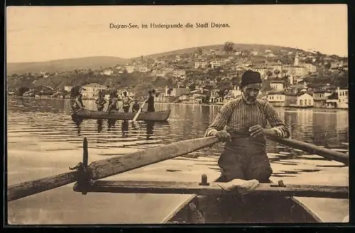 AK Dojran, See vor der Stadt