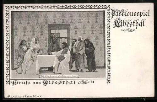 AK Eibesthal, Passionsspiel, Abschied Jesu
