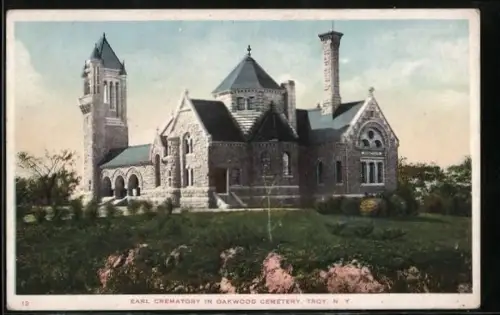 AK Troy, NY, Oakwood Cemetery, Earl Crematory