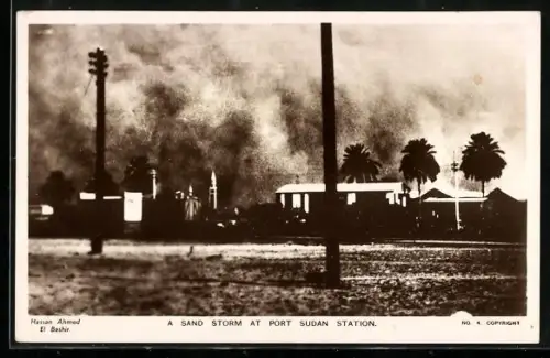 AK Port Sudan, A Sand Storm At Port Sudan Station