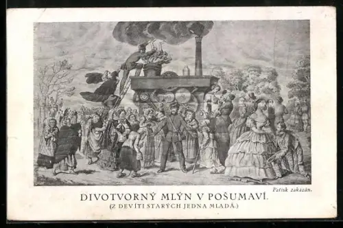 Künstler-AK Kolovec, Divotvorny Mlyn v Posumavy