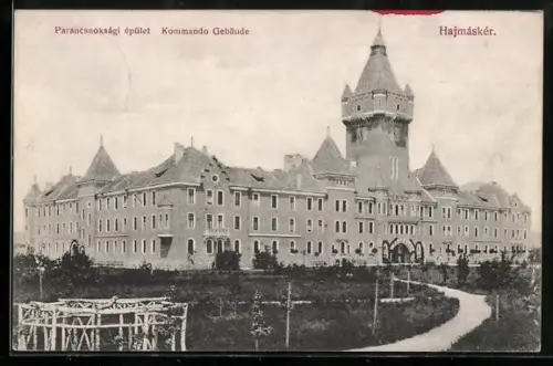 AK Hajmáskér, Kommando Gebäude mit Anlage