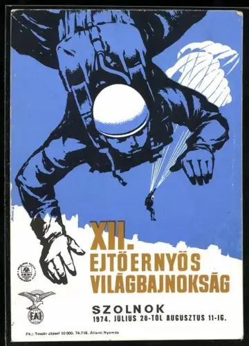 AK Szolnok, XII. Ejtöernyös Világbajnokság 1974