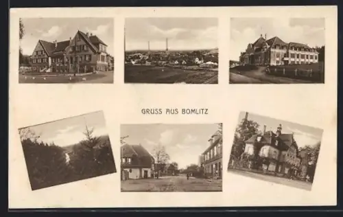 AK Bomlitz, Gesamtansicht, Villa, Strassenansicht u.a.