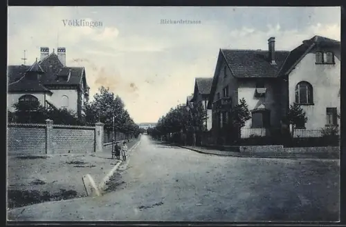 AK Völklingen, Blick in die Richardstrasse