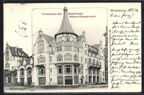 AK Strassburg, Vereinsaus des Strassburger Männer-Gesangvereins