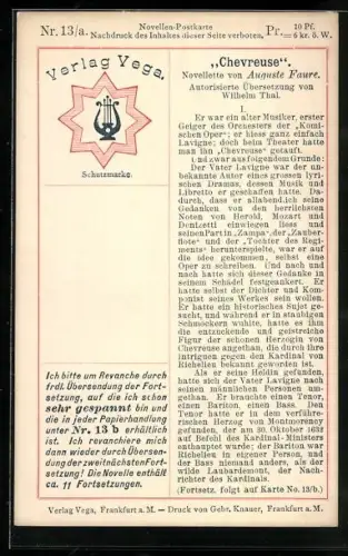 AK Verlag Vega, Ausschnitt aus Chevreuse von Auguste Faure