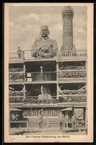 AK Berlin, Der Eiserne Hindenburg, Nagelung