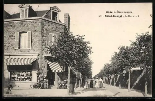 AK Saint-Enogat /Côte d`Émeraude, Le Boulevard