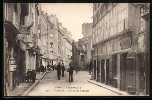 AK St-Malo /Côte d`Emeraude, La Rue des Cordiers