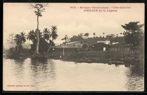 AK Abidjan /Côte d`Ivoire, Panorama de la Lagune