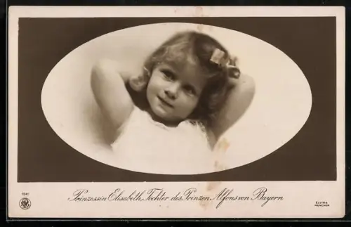 AK Prinzessin Elisabeth, Tochter des Prinzen Alfons von Bayern
