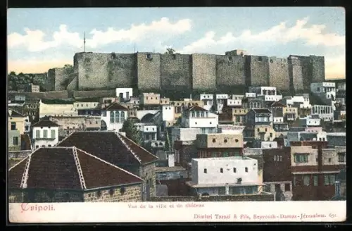 AK Tripoli, Vue de la ville et du château