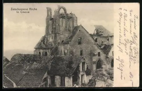 AK Craone, Zerschossene Kirche