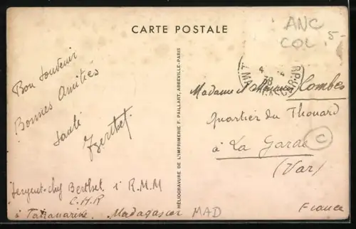 AK Tananarive, Avenue Fallière