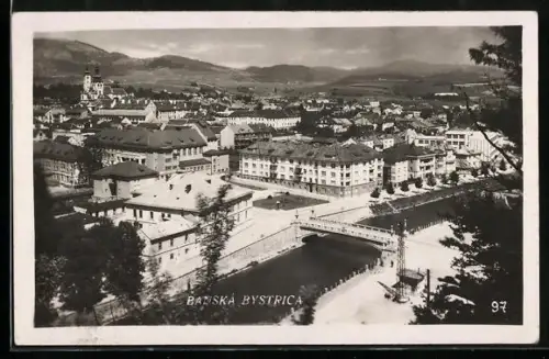 AK Banská Bystrica, Panorama mit Kirche