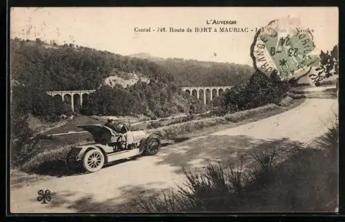AK Bort /Cantal, L`Auvergne, Route de Bort à Mauriac, Les Viaducs de Vendes