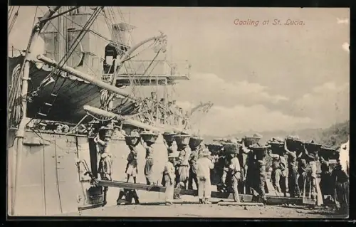AK St. Lucia, Coaling operation