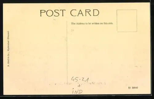 AK Kyderabad /Deccan, Männer beim Ringen