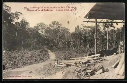AK Ahinta, Mines d`or, Route d`Aboisso