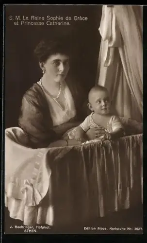 AK S. M. La Reine Sophie de Grèce et Princesse Catherine