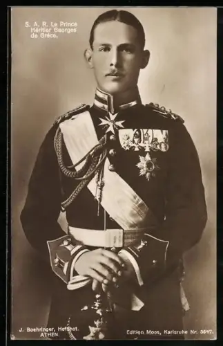 AK S. A. R. Le Prince héritier Georges de Grèce, Prinz Georges von Griechenland