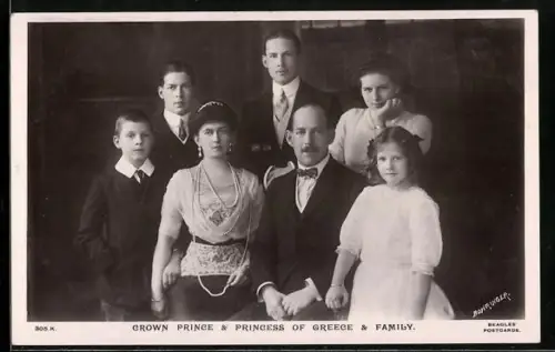 AK Crown Prince & Princess of Greece & Family