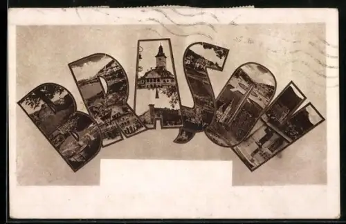 AK Brasov, Ortsansichten in den Grossbuchstaben BRASOV