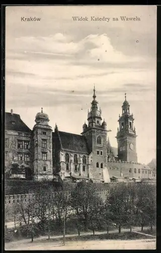 AK Kraków, Widok Katedry na Wawelu